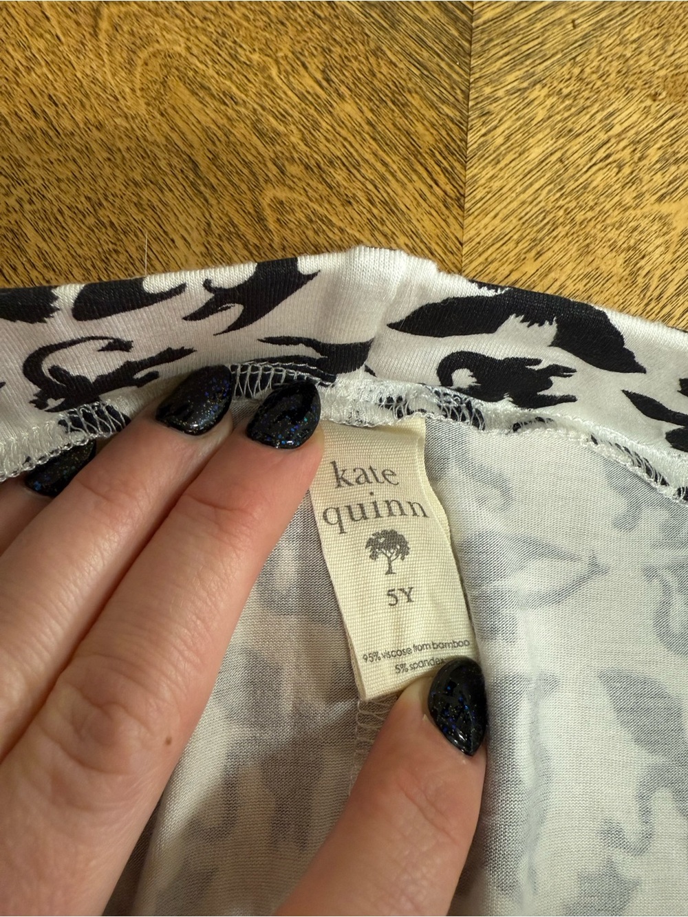 Sold Out Print Kate Quinn Girls Dragon Print Flare Pants 5Y - Picture 2 of 2